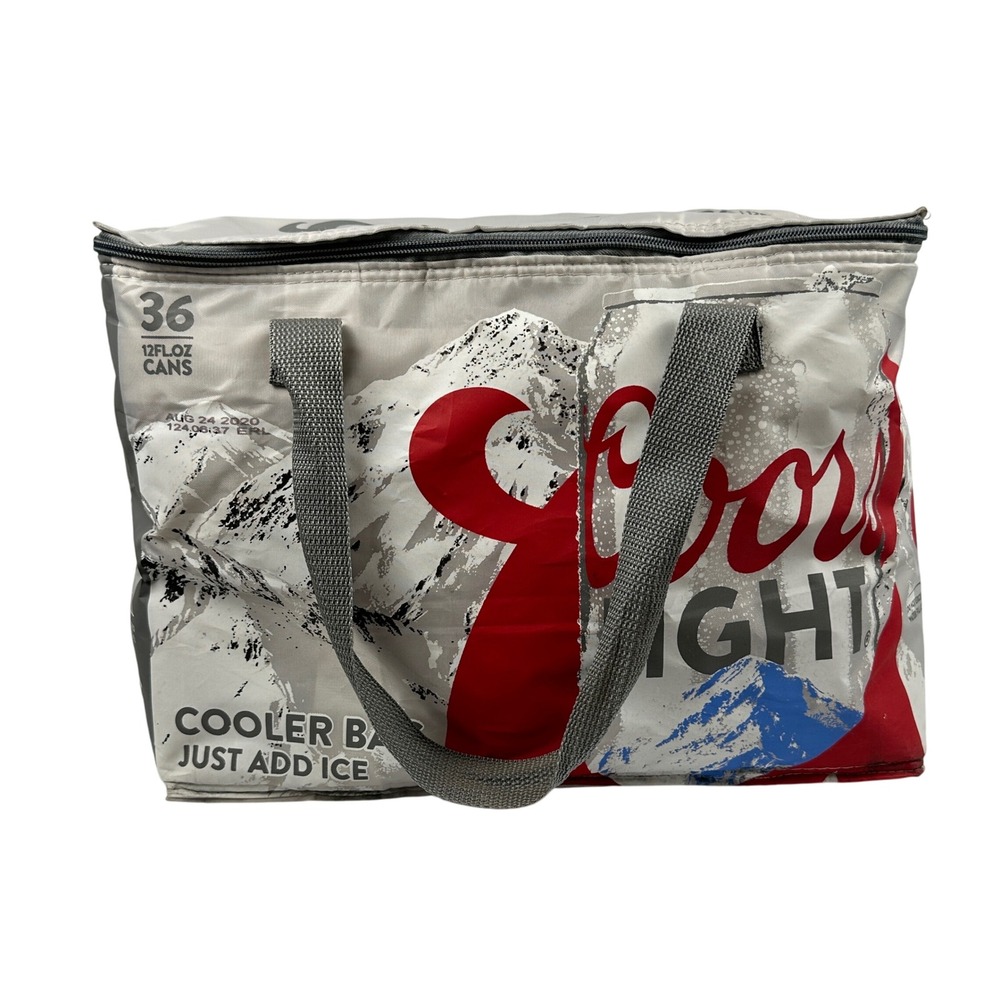 Coors Light Cooler Bag Insulated Silver Bullet‎ 36 Can Capacity Beer Promo